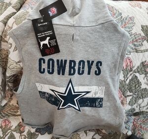 NFL Gray Cowboys Dog Hoodie